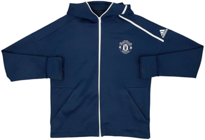 2018-19 Manchester United adidas Hooded Track Jacket - 8/10 - (L)