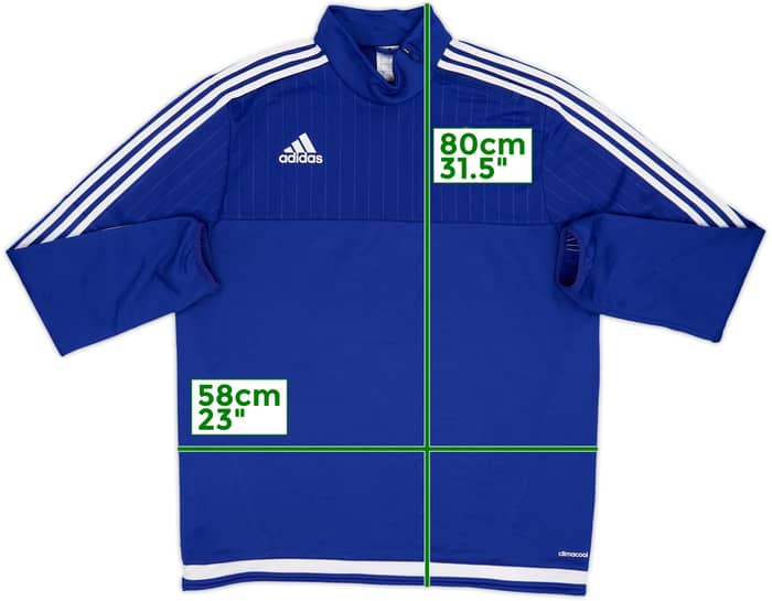 2015-16 Chelsea adidas 1/4 Zip Drill Top - 10/10 - (L)