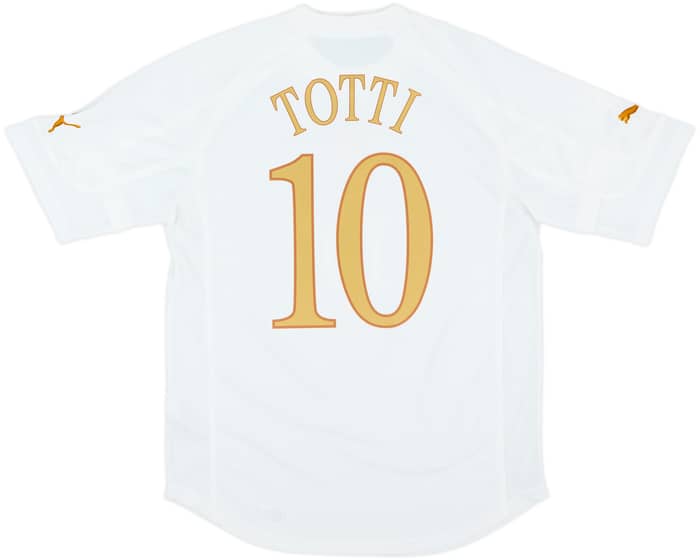 2004-06 Italy Away Shirt Totti #10 - 8/10 - (L)