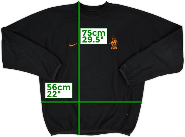 2002-04 Netherlands Nike Fleece Sweat Top - 8/10 - (L)