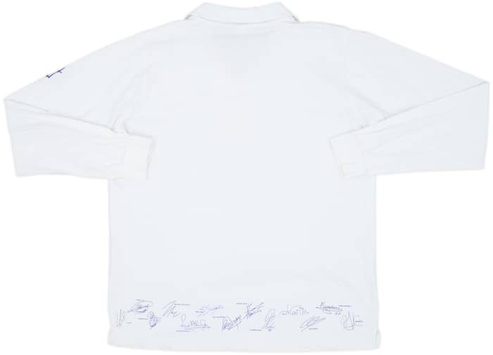 2002-03 Real Madrid 'Signed' Cotton L/S Shirt - 8/10 - (L)