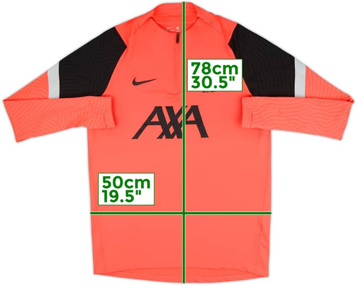 2020-21 Liverpool Nike 1/4 Zip Training Top - 8/10 - (M)