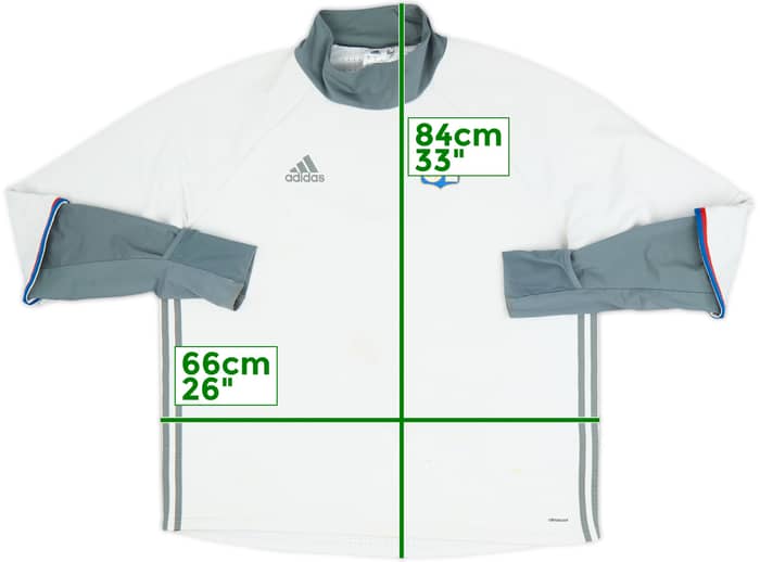 2016-17 Lyon adidas Top de entrenamiento - 5/10 - (XXL)