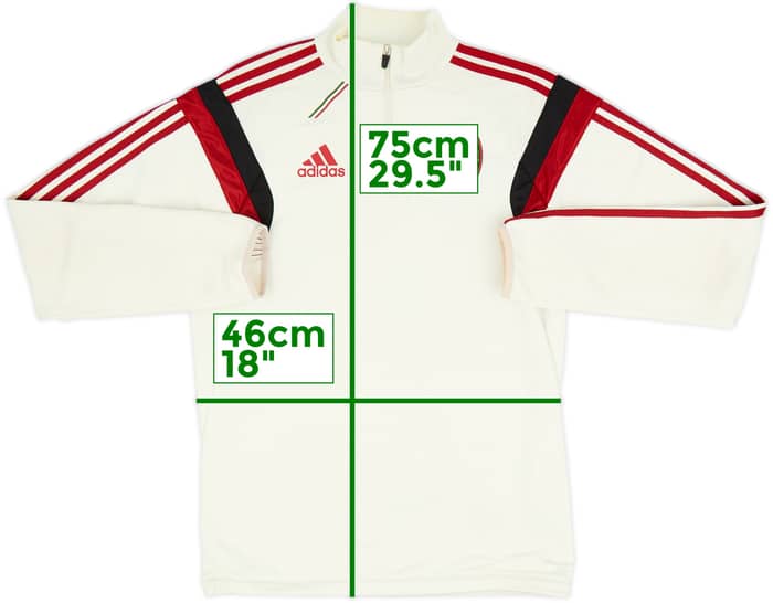 2014-15 AC Milan adidas 1/4 Zip Training Top - 7/10 - (S)