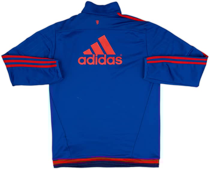 2015-16 Manchester United adidas 1/4 Zip Training Top - 8/10 - (S)