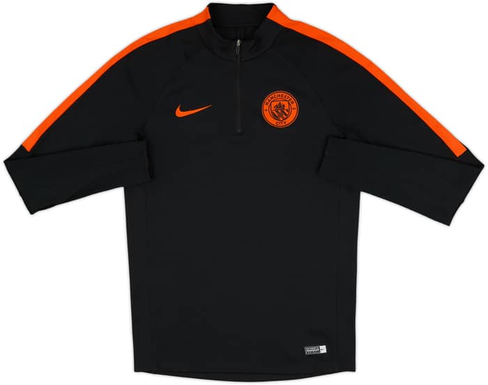 2016-17 Manchester City Nike 1/4 Zip Training Top - 8/10 - (S)