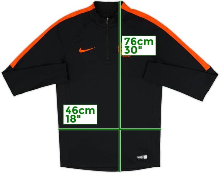 2016-17 Manchester City Nike 1/4 Zip Training Top - 8/10 - (S)