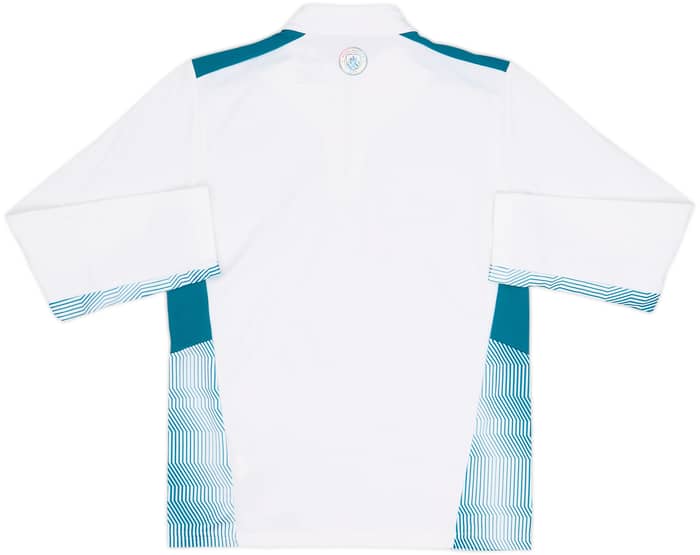 2021-22 Manchester City Puma 1/4 Zip Drill Top - 8/10 - (L.Boys)