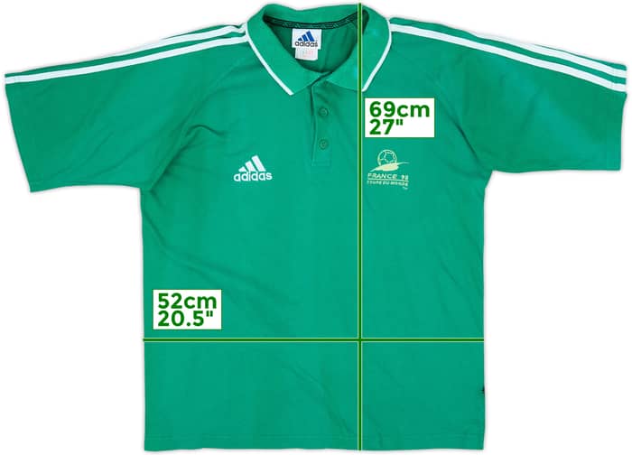 1998 France 98 Coupe du Monde adidas Polo Shirt - 5/10 - (M)