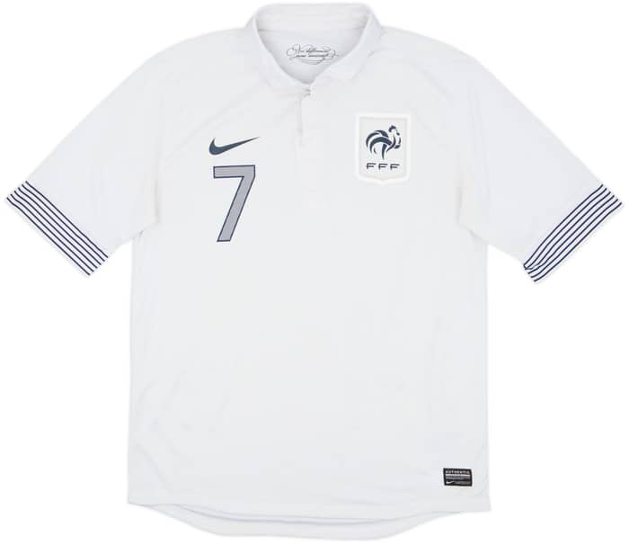 2012-13 France Authentic Away Shirt Ribery #7 - 7/10 - (M)