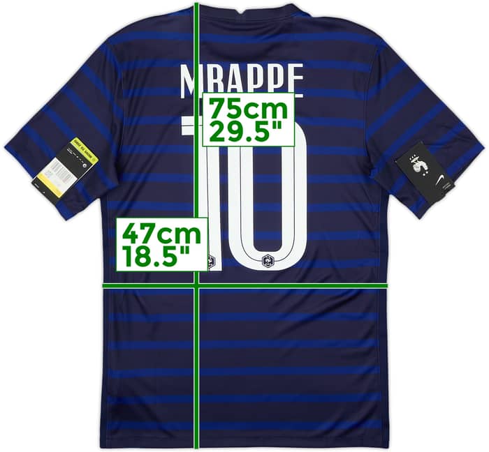 2020-21 France Home Shirt Mbappe #10 (S)