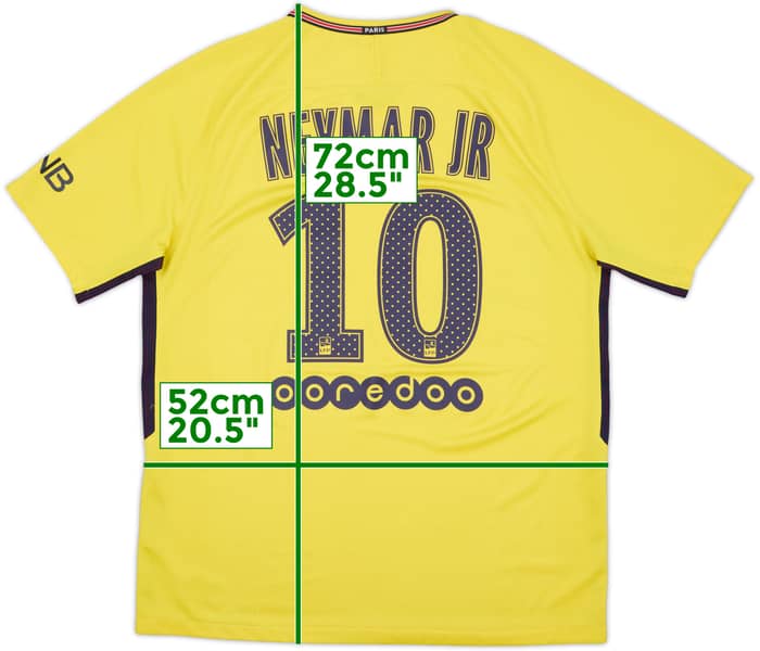 2017-18 Paris Saint-Germain Away Shirt Neymar Jr #10 - 8/10 - (L)