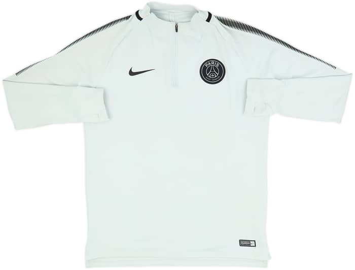 2017-18 Paris Saint-Germain Nike 1/4 de cremallera Top de entrenamiento - 8/10 - (L)