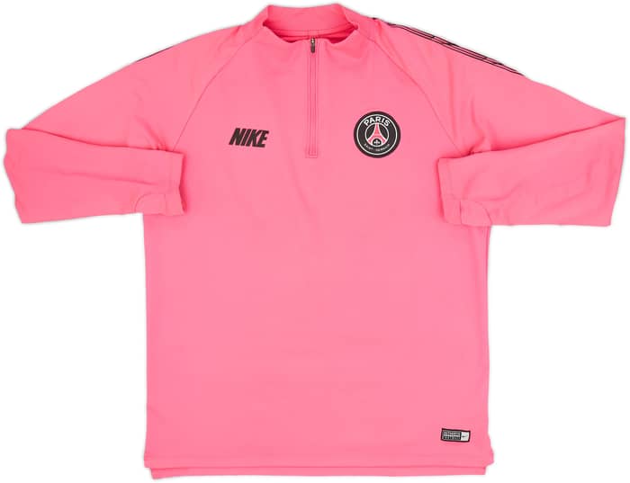 2018-19 Paris Saint-Germain Nike 1/4 Zip Drill Top - 8/10 - (L)