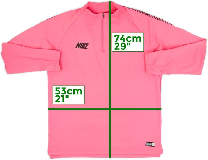 2018-19 Paris Saint-Germain Nike 1/4 Zip Drill Top - 8/10 - (L)