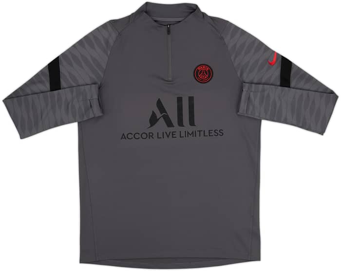 Top de entrenamiento con cierre de 1/4 Nike del Paris Saint-Germain 2021-22 - 9/10 - (L)