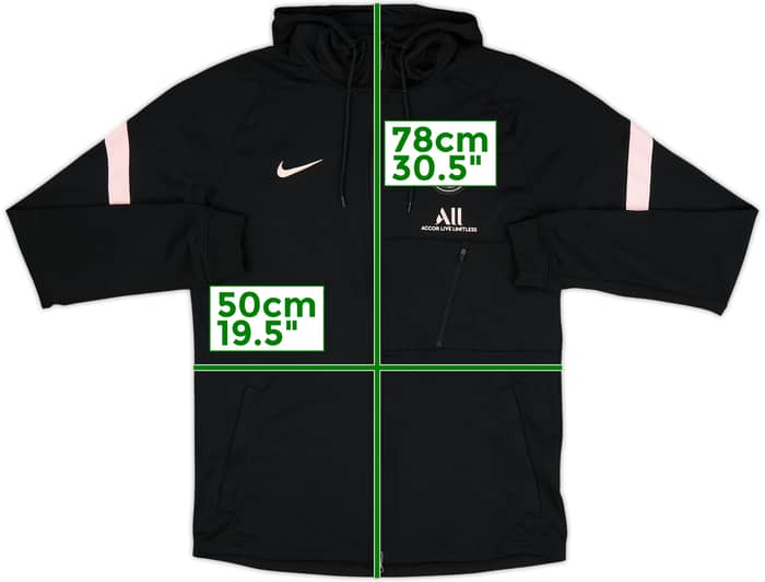 2021-22 Paris Saint-Germain Nike Chaqueta de chándal con capucha - 7/10 - (M)