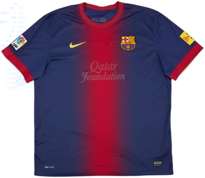 2012-13 Barcelona Home Shirt - 4/10 - (XL)