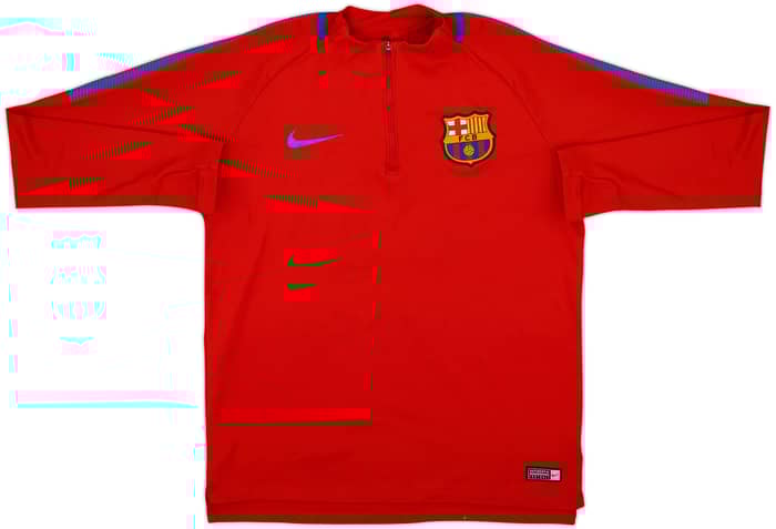 2017-18 Barcelona Nike 1/4 Zip Training Top - 7/10 - (M)