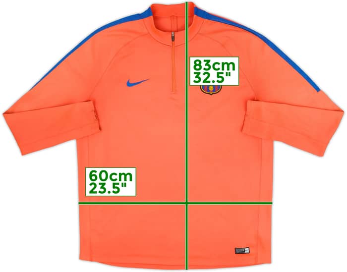 2016-17 Barcelona Nike 1/4 Zip Training Top - 5/10 - (XXL)
