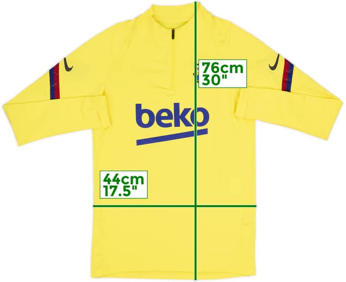 2020-21 Barcelona Nike 1/4 Zip Drill Top - 9/10 - (S)