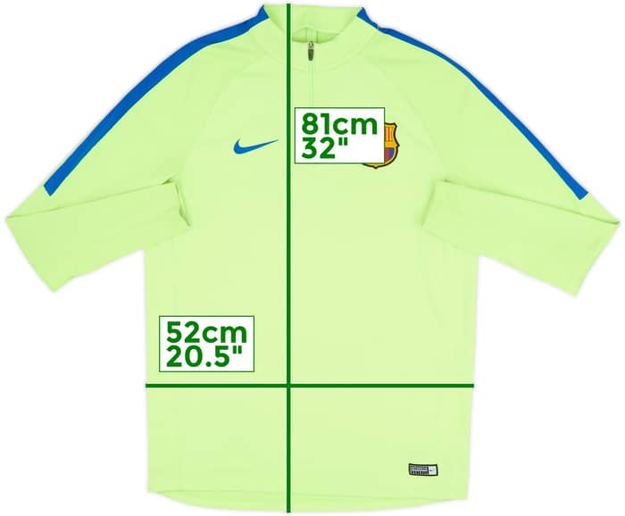 2017-18 Barcelona Nike 1/4 Zip Training Top - 5/10 - (L)