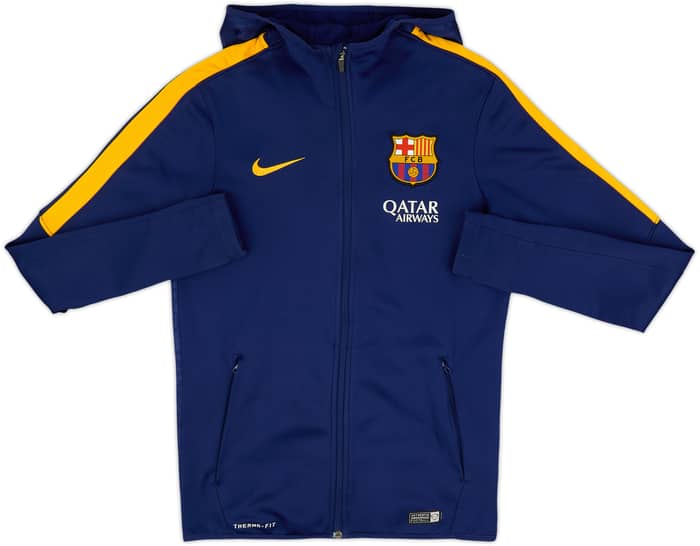 2015-16 Barcelona Nike Hooded Track Jacket - 8/10 - (S)
