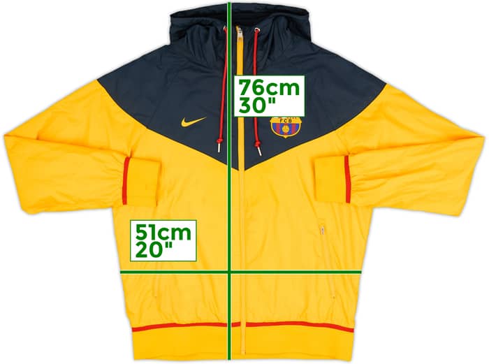 2015-16 Barcelona Nike Chaqueta de chándal con capucha - 8/10 - (M)