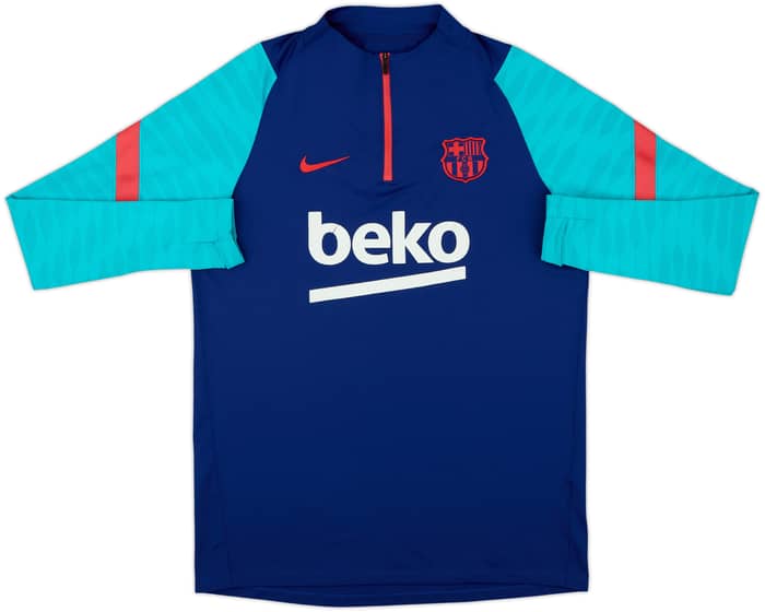 2021-22 Barcelona Nike 1/4 Zip Drill Top - 6/10 - (M)