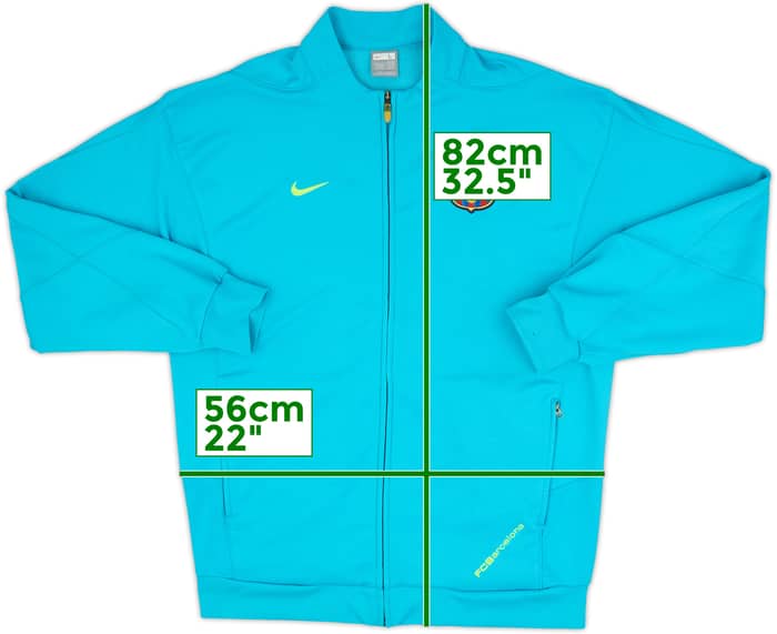 2007-08 Barcelona Nike Track Jacket - 9/10 - (L)