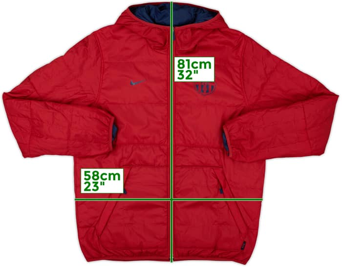 2013-14 Barcelona Nike Reversible Padded Bench Coat - 10/10 - (L)
