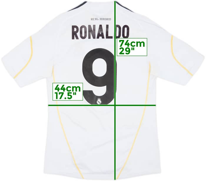 2009-10 Real Madrid Home Shirt Ronaldo #9 - 7/10 - (S)