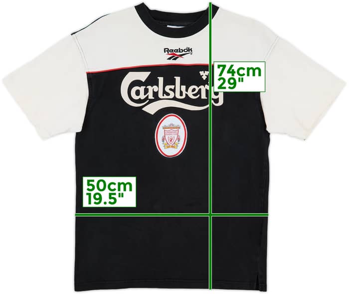 1996-97 Liverpool Reebok Cotton Tee - 6/10 - (S)