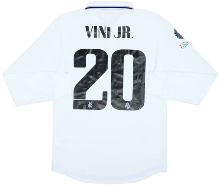 Camiseta de local de manga larga del Real Madrid 2022-23 Vini Jr #20 (S)