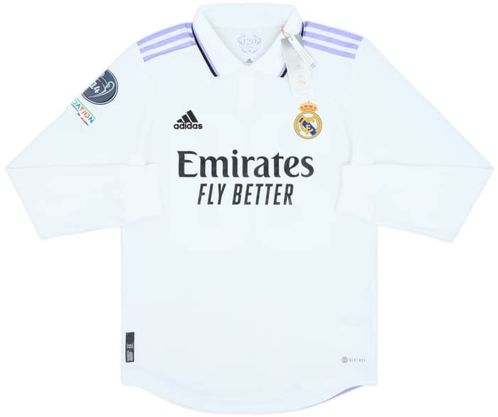 Camiseta de local de manga larga del Real Madrid 2022-23 Vini Jr #20 (S)