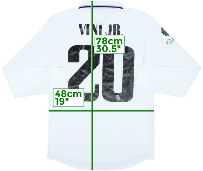 Camiseta de local de manga larga del Real Madrid 2022-23 Vini Jr #20 (S)