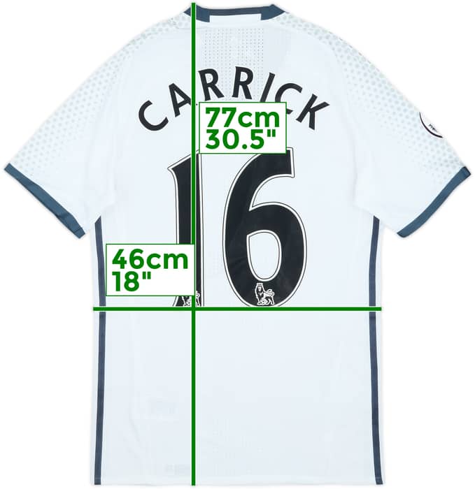 2016-17 Manchester United Player Issue Third Shirt Carrick #16 (M)