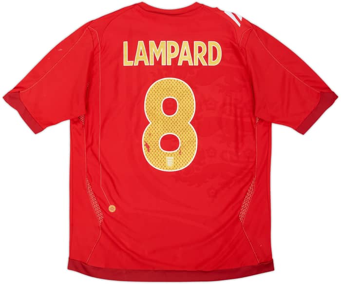 2006-08 England Away Shirt Lampard #8 - 4/10 - (L)