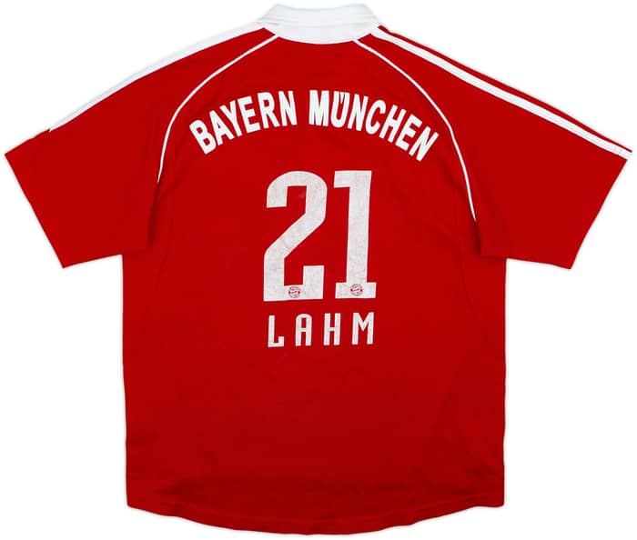 2006-07 Bayern Munich Home Shirt Lahm #21 - 6/10 - (L.Boys)