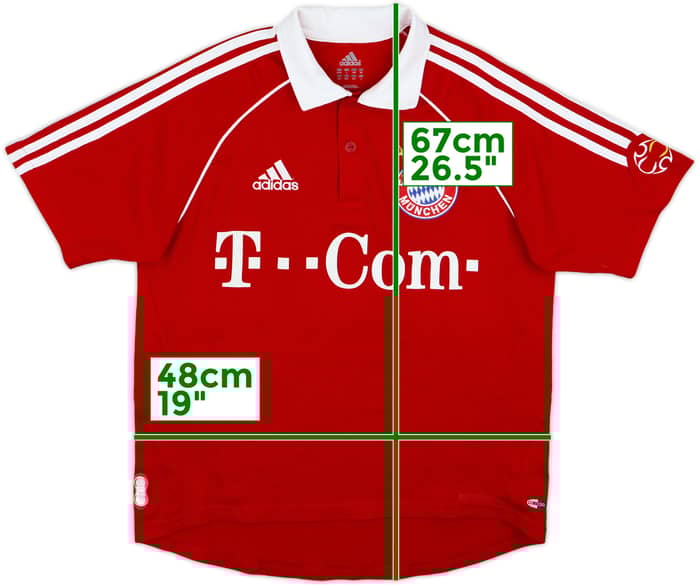 2006-07 Bayern Munich Home Shirt Lahm #21 - 6/10 - (L.Boys)