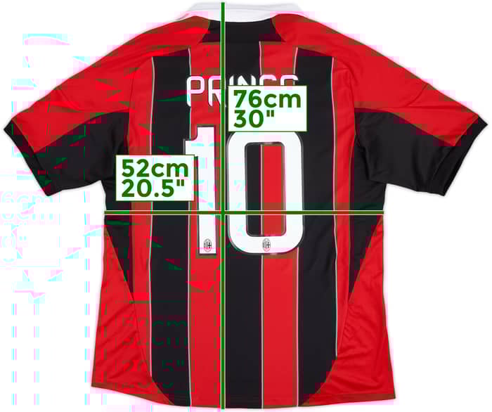 2012-13 AC Milan Home Shirt Prince #10 - 6/10 - (L)