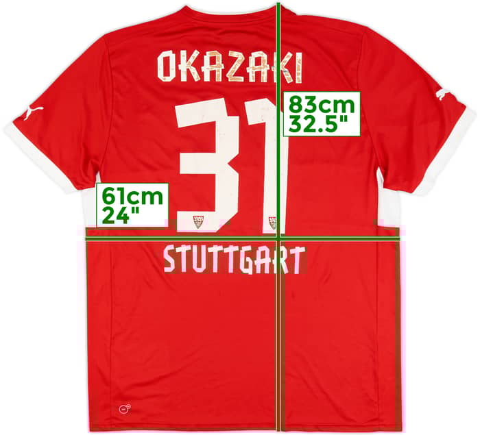 2012-14 Stuttgart Away Shirt Okazaki #31 - 4/10 - (XXL)