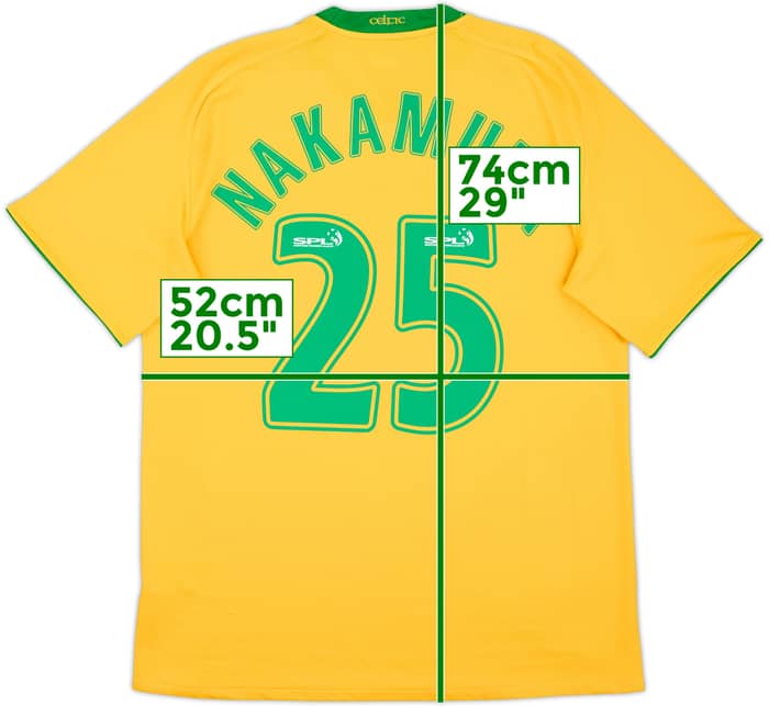 2008-09 Celtic Away Shirt Nakamura #25 - 6/10 - (M)
