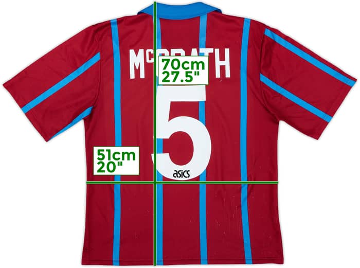 1993-95 Aston Villa Home Shirt McGrath #5 - 5/10 - (M)