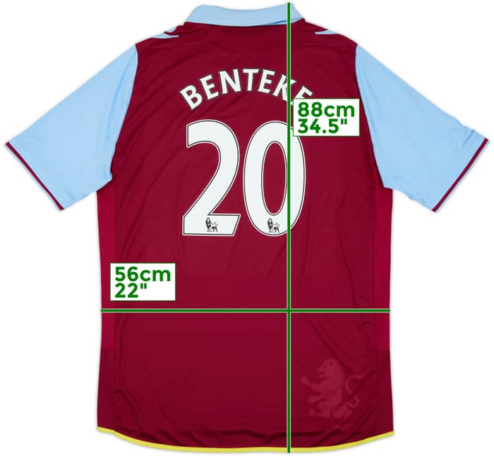 2012-13 Aston Villa Home Shirt Benteke #20 - 6/10 - (XXL)