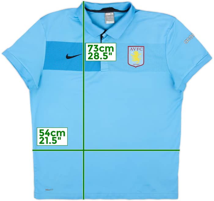 2009-10 Aston Villa Nike Polo Shirt - 8/10 - (XL)