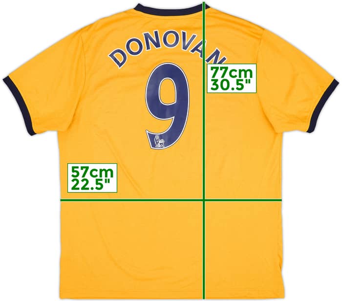 2011-12 Everton Away Shirt Donovan #9 - 8/10 - (L)
