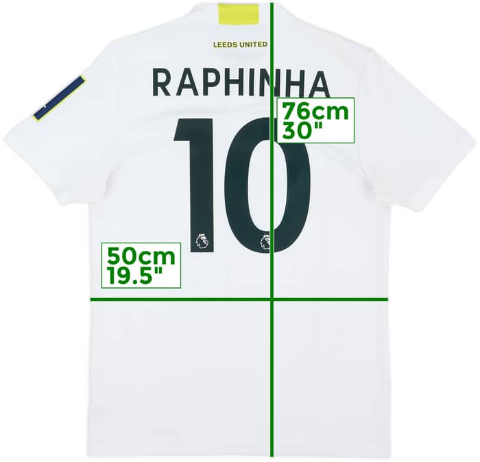 2021-22 Leeds United Home Shirt Raphinha #10 - 8/10 - (M)
