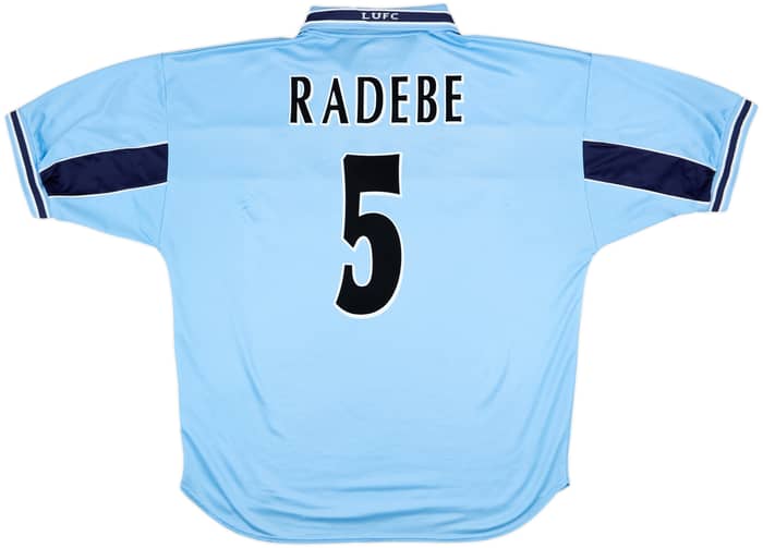 Camiseta de visitante del Leeds United 1999-00 Radebe #5 - 8/10 - (XL)