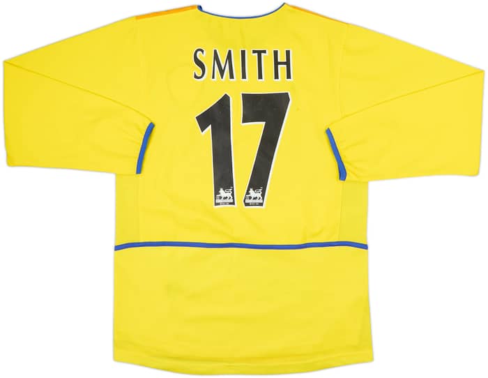 2002-03 Leeds United Away L/S Shirt Smith #17 - 8/10 - (S)